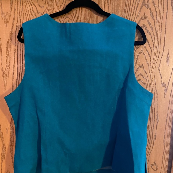 Aqua Blue 3 piece jacket tank skirt.. - Picture 4 of 7